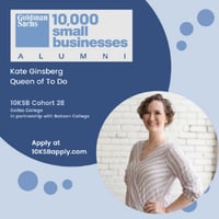 Goldman Sachs 10,000 Small Businesses alumni Kate Ginsberg Queen of To Do luxury lifestyle services