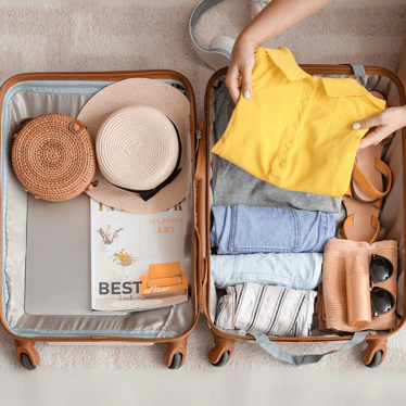 packing suitcase